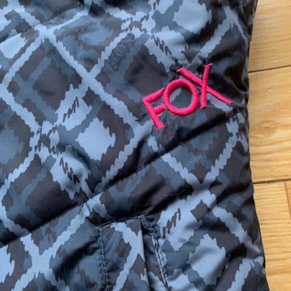 FOX Riders Company Reversible Puffer Vest Pink Plaid Women’s Medium - Picture 3 of 10